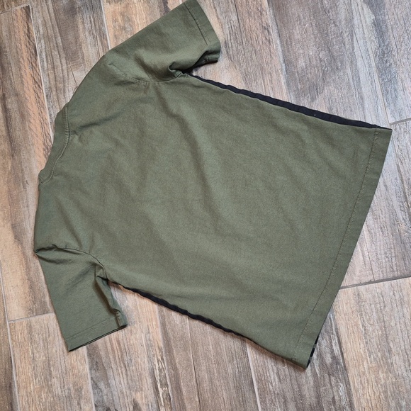 Adidas Army Green & Black 100% Cotton Short Sleeve T-shirt, Boy's L/XL Men's XXS - Picture 5 of 8